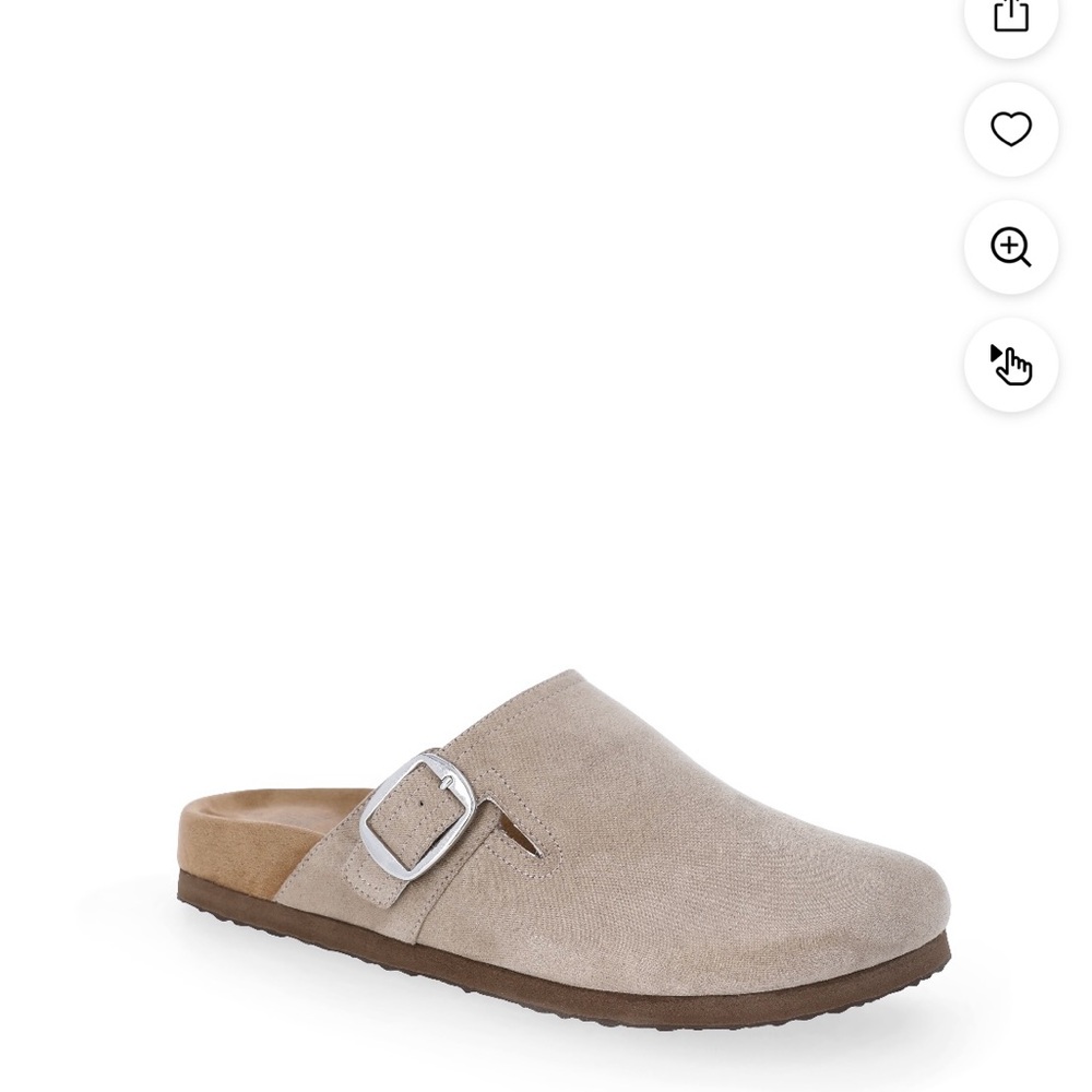 Women's Tan Slip-On Mules